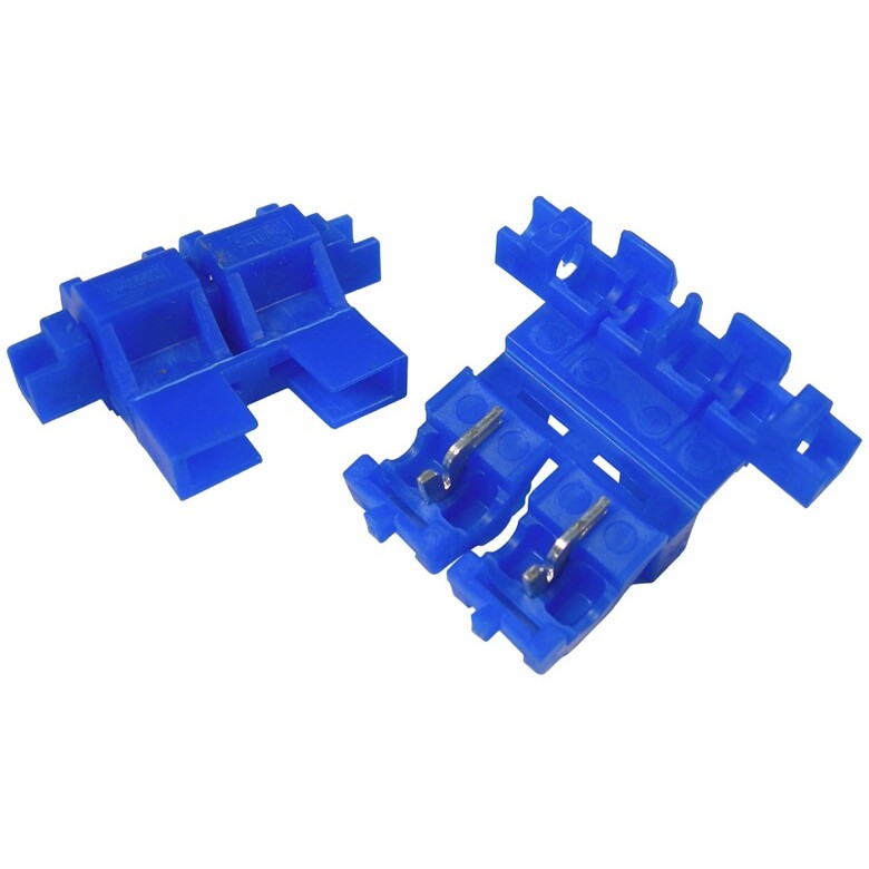 Pico 0972PT  20 Amp Max Self-Stripping In-Line Fuse Holder for ATC/ATO Blade Type Fuses Blue 2 Per Package