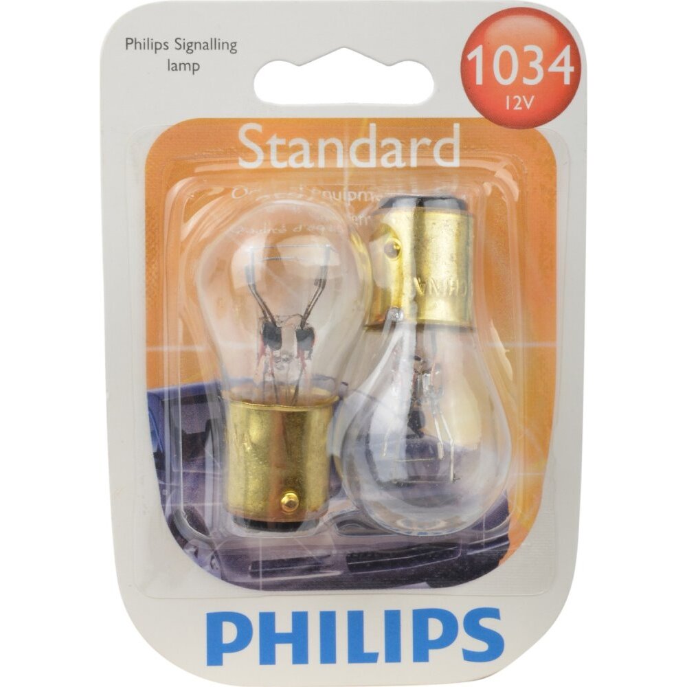 Philips 1034  Standard Miniature Bulbs - 2 Bulbs per Package (1034B2)