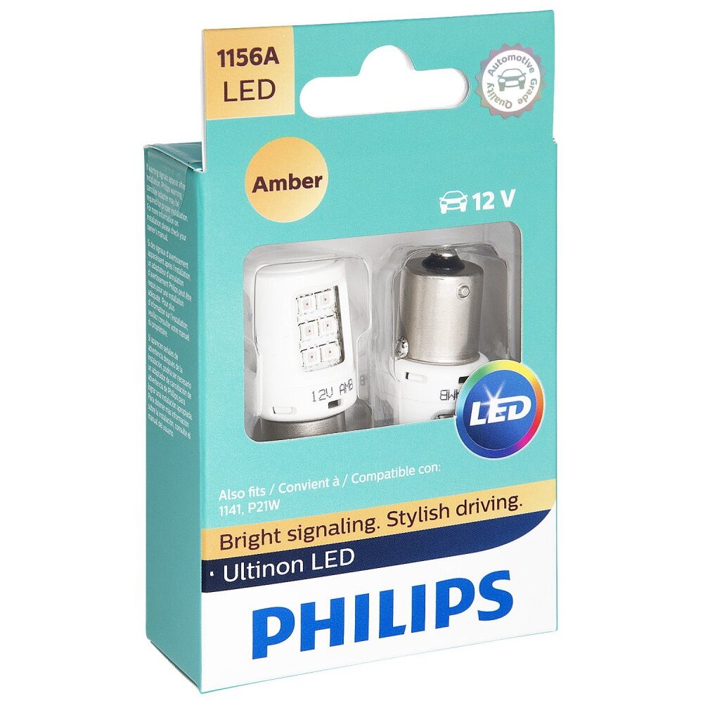 Philips 1156ALED Ultinon LED - Amber - 2 per Package Philips 1156ALED Ultinon LED - Amber - 2 per Package