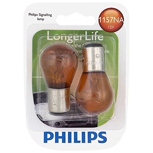 Philips 1157NALL  LongerLife Miniature Bulbs - Natural Amber - 2 Bulbs per Package (1157NALLB2)