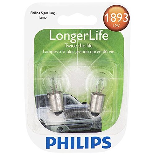 Philips 1893LL  LongerLife Miniature Bulbs - 2 Bulbs per Package (1893LLB2)