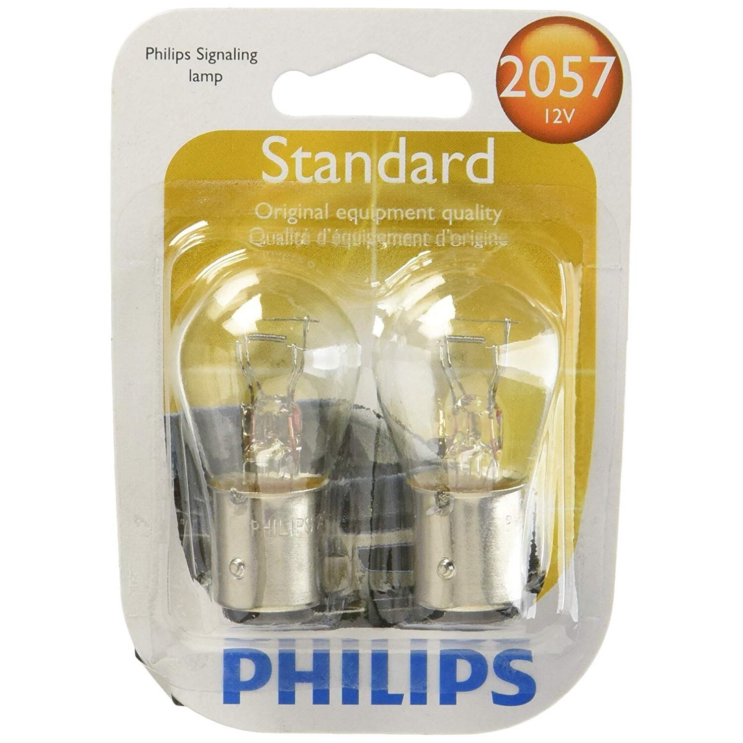 Philips 2057  Standard Miniature Bulbs - 2 Bulbs per Package (2057B2)