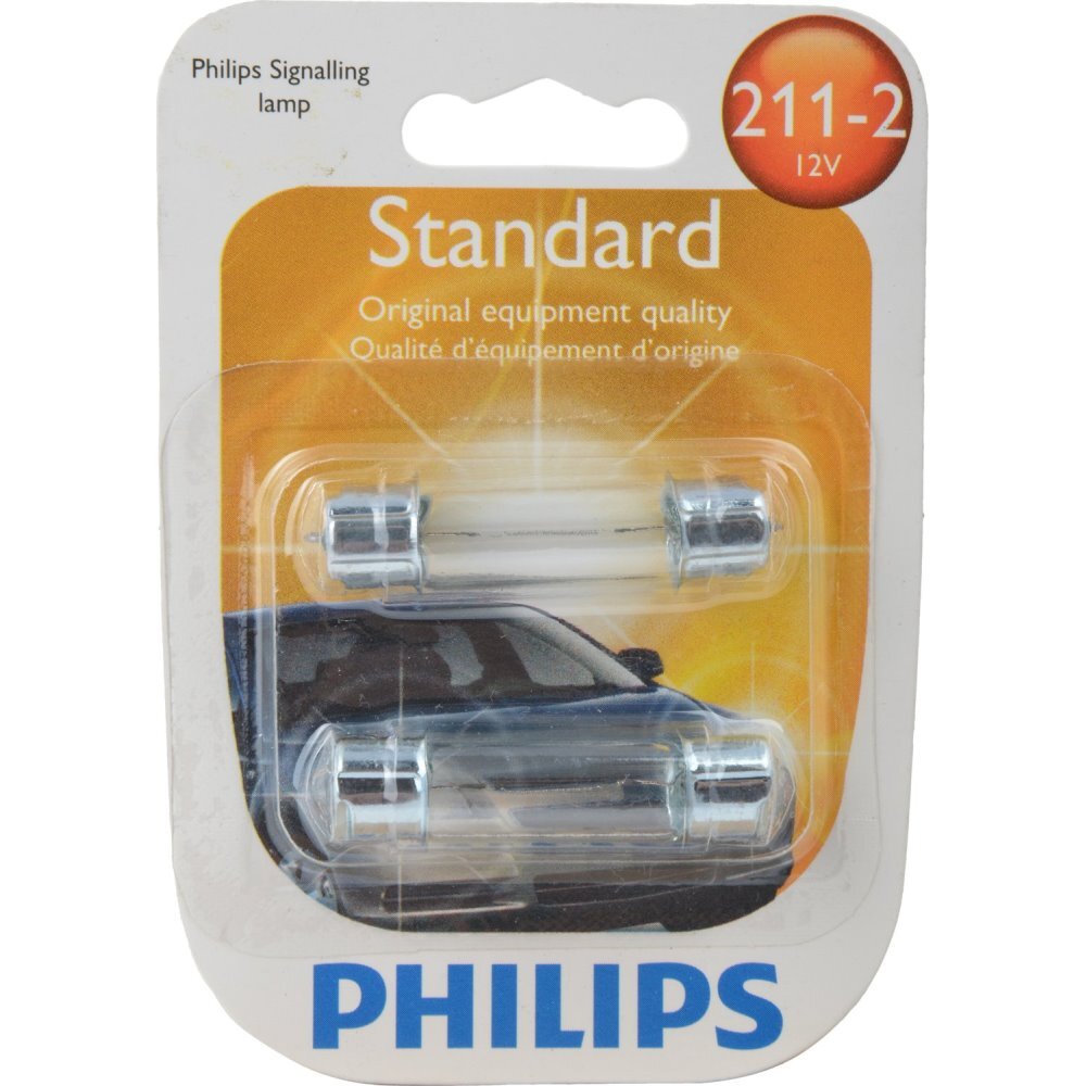 Philips 211-2  Standard Miniature Bulbs - 2 Bulbs per Package (211-2B2)
