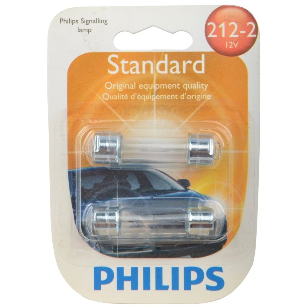 Philips 212-2  Standard Miniature Bulbs - 2 Bulbs per Package (212-2B2)