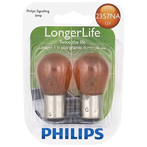 Philips 2357NALL  LongerLife Miniature Bulbs - Natural Amber - 2 Bulbs per Package (2357NALLB2)
