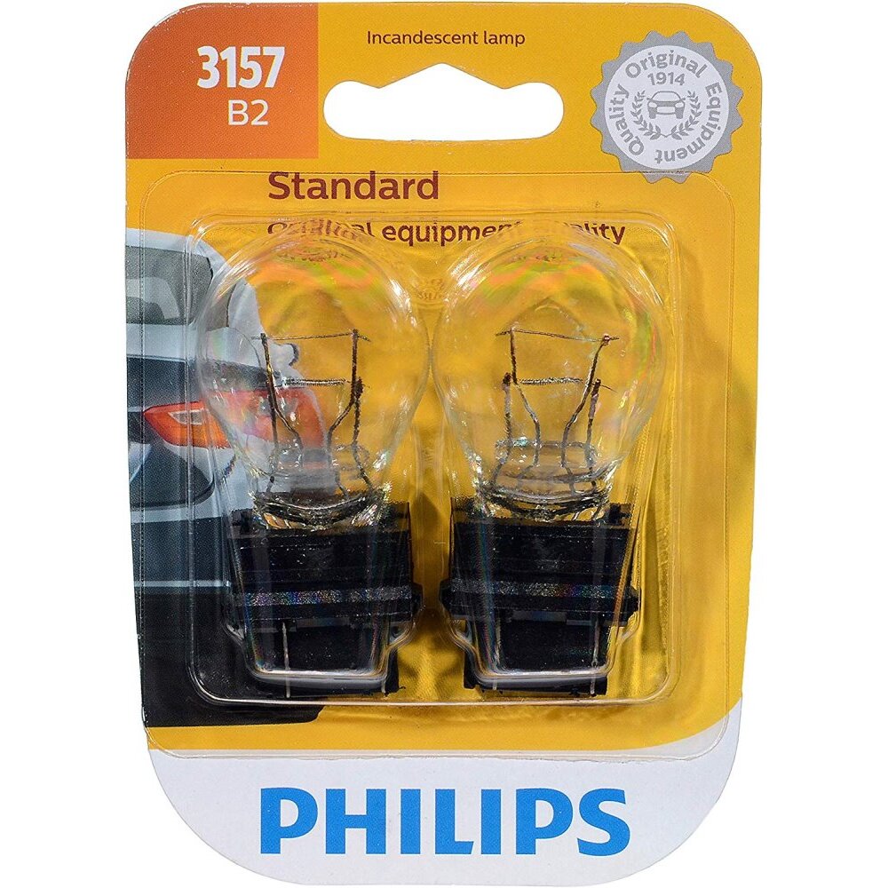 Philips 3157  Standard Miniature Bulbs - 2 Bulbs per Package (3157B2)