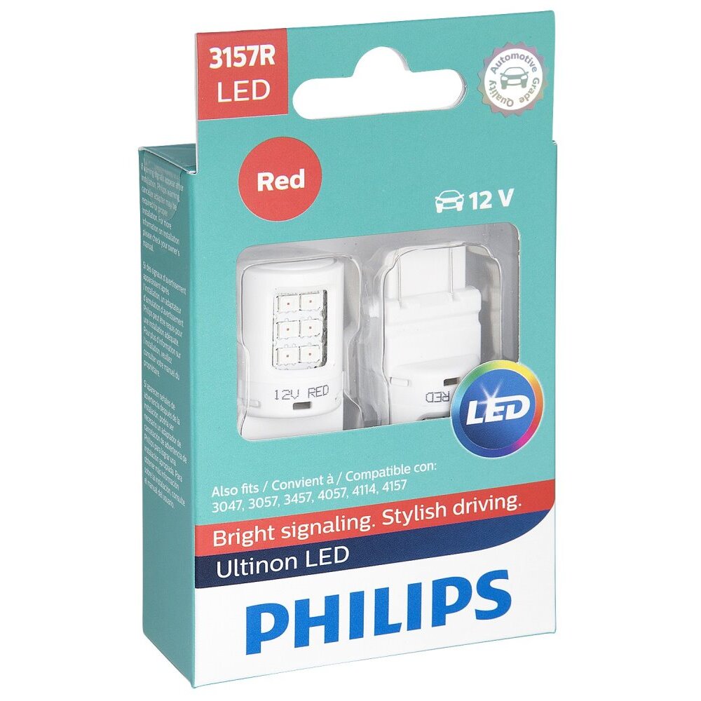 Philips 3157RLED Ultinon LED - Red - 2 per Package Philips 3157RLED Ultinon LED - Red - 2 per Package