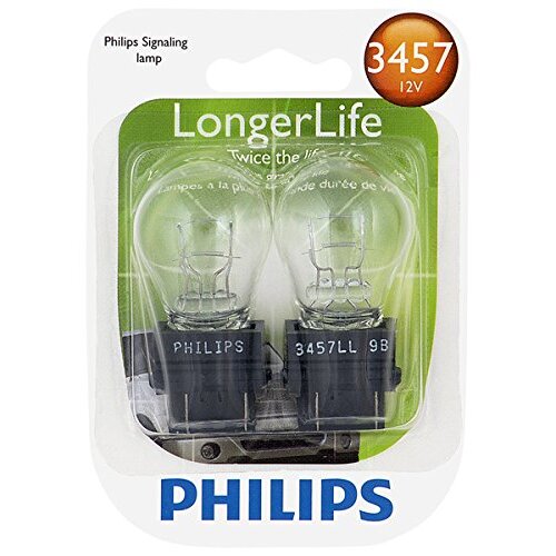 Philips 3457LL  LongerLife Miniature Bulbs - 2 Bulbs per Package (3457LLB2)