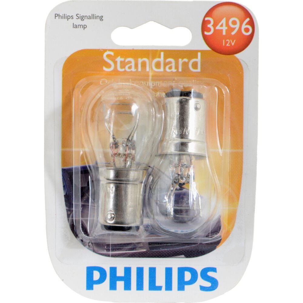 Philips 3496  Standard Miniature Bulbs - 2 Bulbs per Package (3496B2)