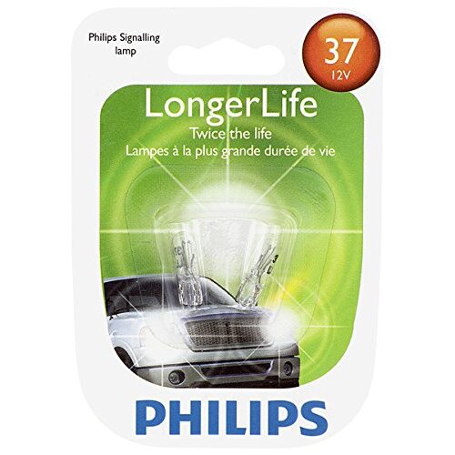 Philips 37LL  LongerLife Miniature Bulbs - 2 Bulbs per Package (37LLB2)