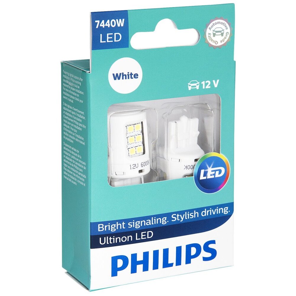 Philips 7440WLED  Ultinon LED - White - 2 per Package