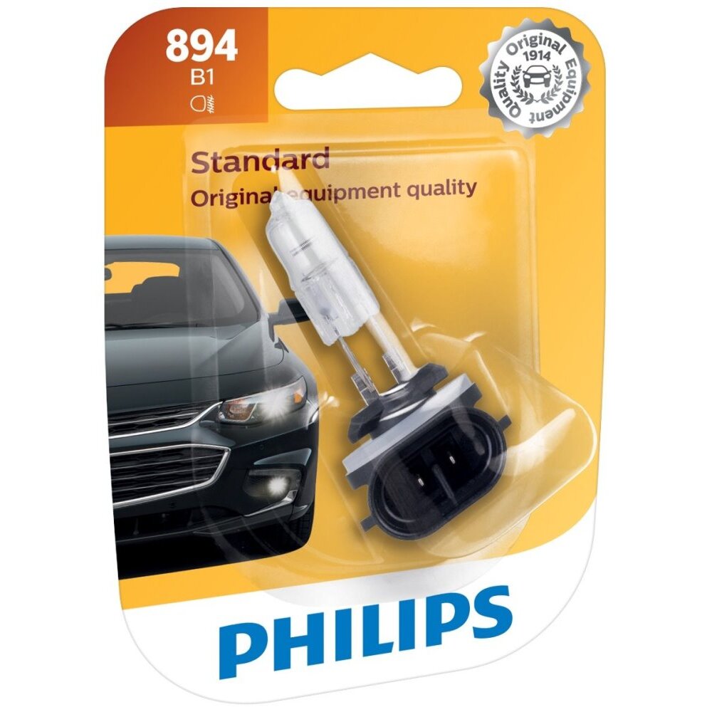 Philips 894  Standard Halogen Replacement Front Fog / Driving Light Bulb - 1 per Package (894B1)