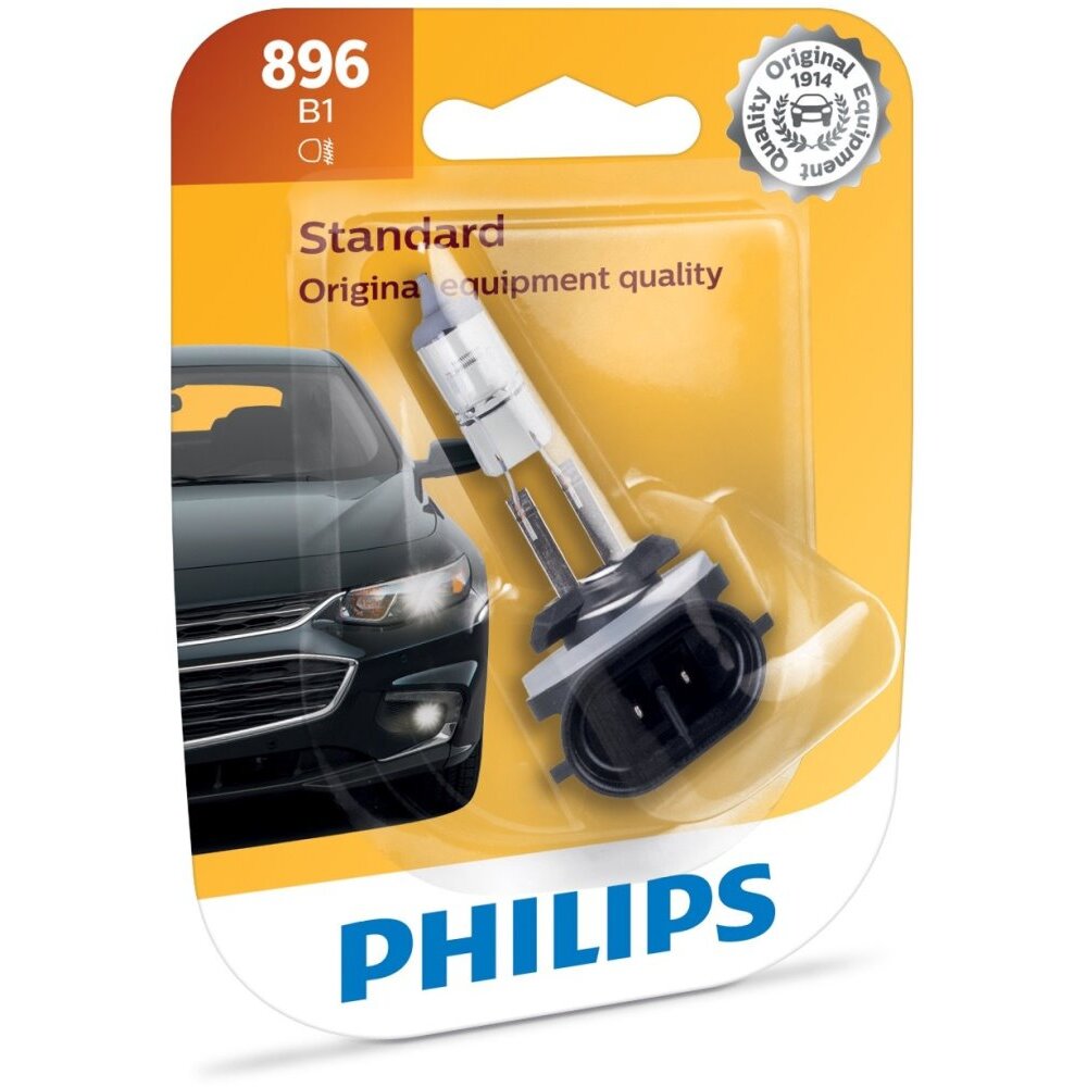 Philips 896  Standard Halogen Replacement Front Fog / Driving Light Bulb - 1 per Package (896B1)