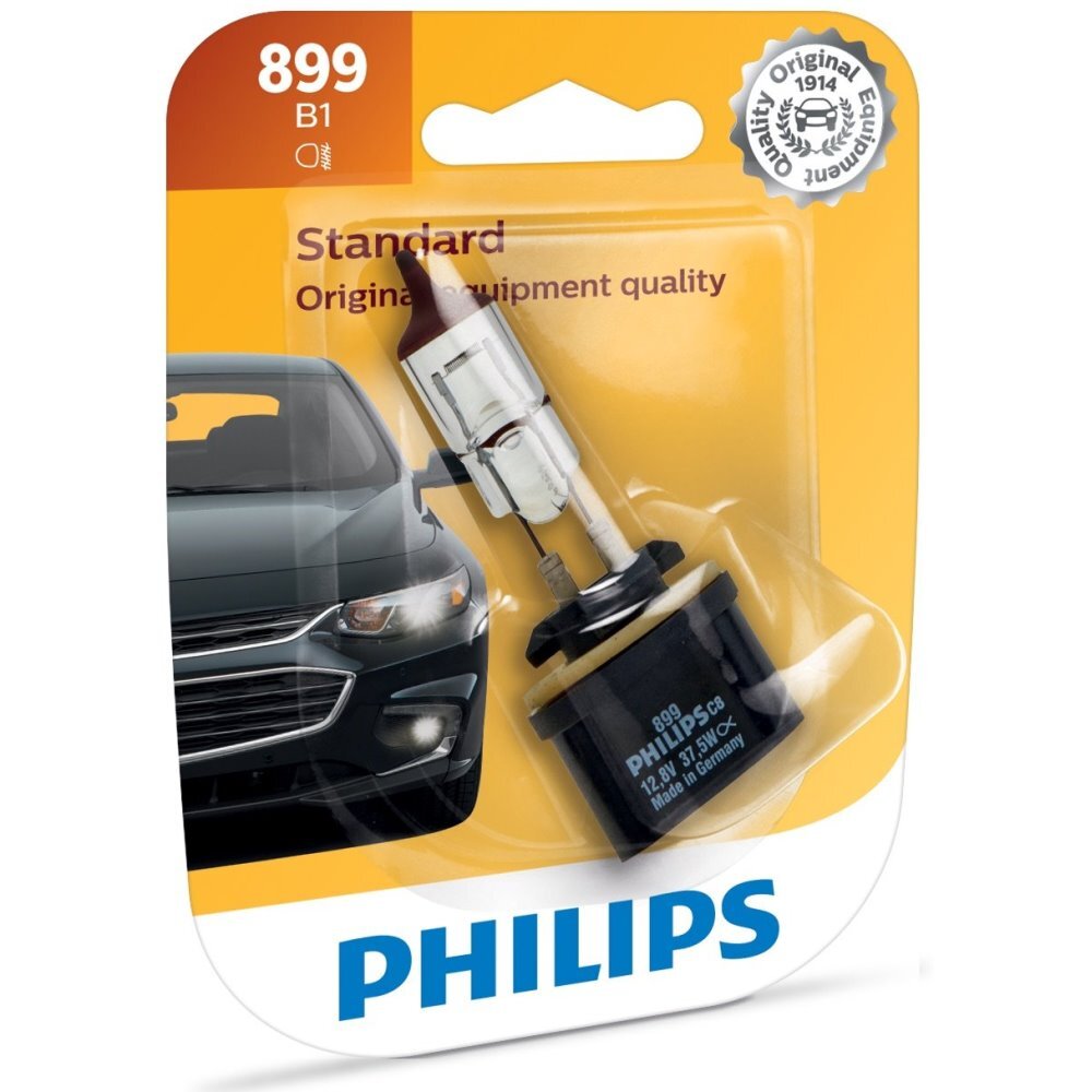 Philips 899  Standard Halogen Replacement Front Fog / Driving Light Bulb - 1 per Package (899B1)