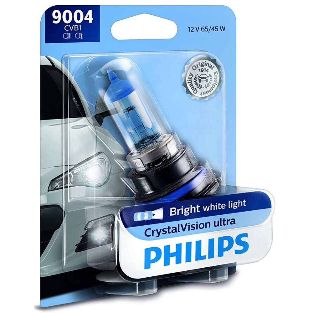 Philips 9004  CrystalVision Ultra Upgrade Headlight Bulb - 1 per Package (9004CVB1)