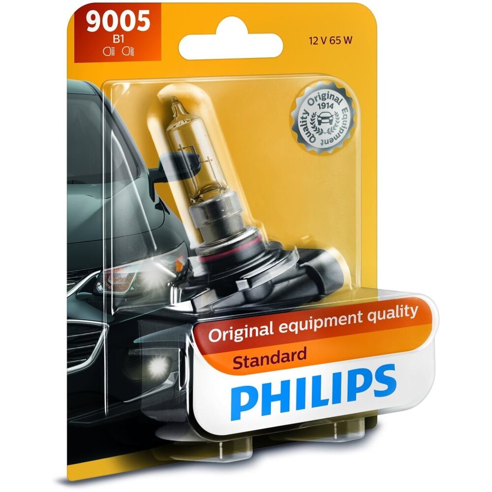 Philips 9005  Standard Halogen Replacement Headlight Bulb - 1 per Package (9005B1)