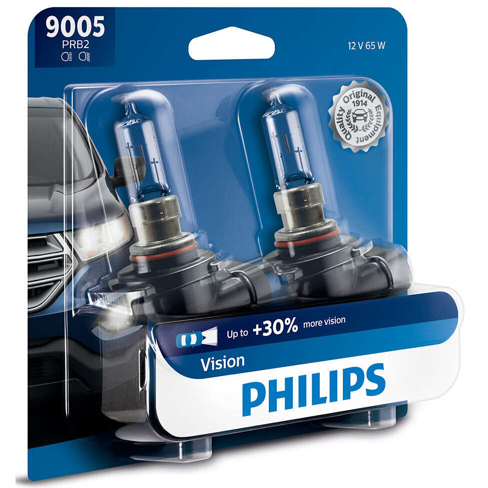 Philips 9005  Vision Upgrade Headlight Bulbs - 2 per Package (9005PRB2)