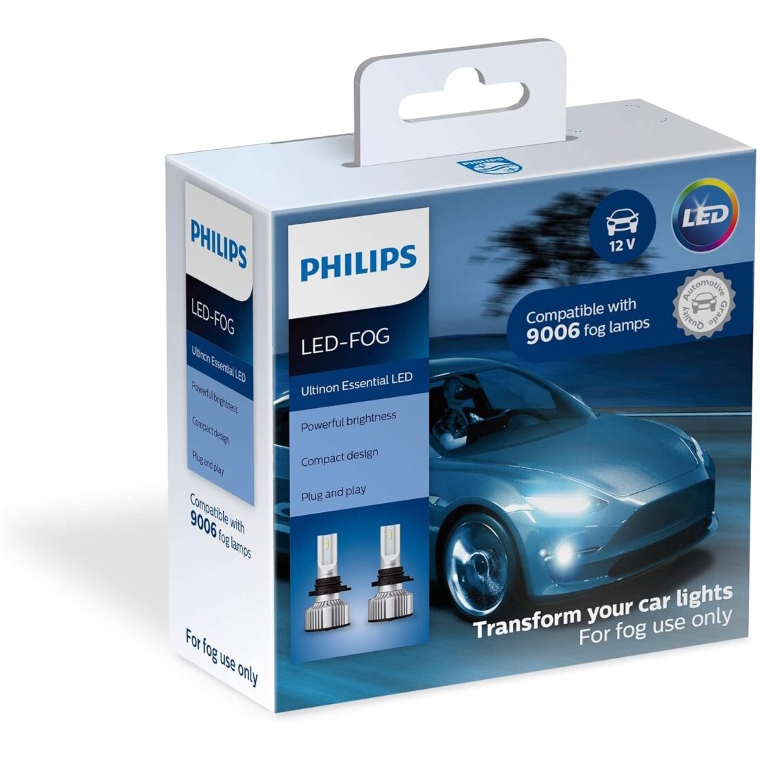 Philips 9006 Ultinon Essential LED Fog Lights - 2 per Package Philips 9006 Ultinon Essential LED Fog Lights - 2 per Package