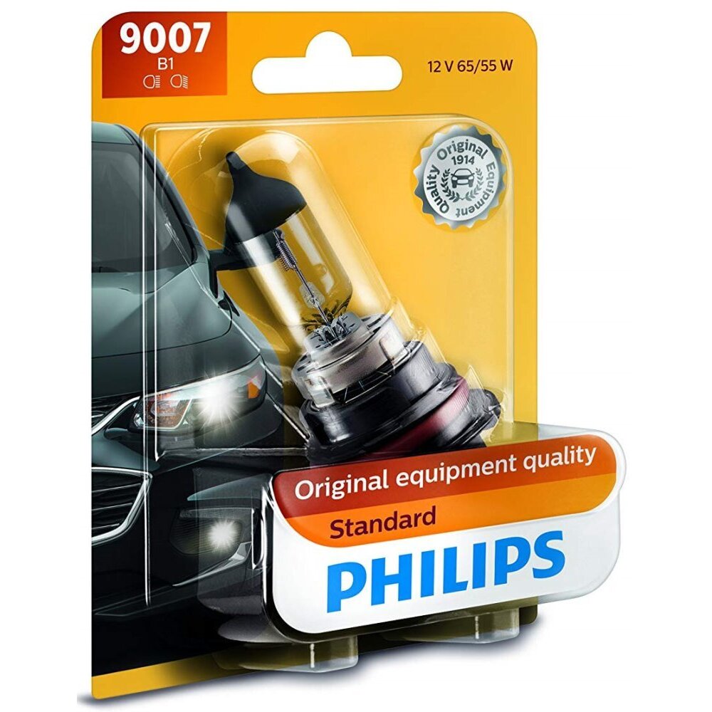 Philips 9007 Standard Halogen Replacement Headlight Bulb - 1 per Package (9007B1) Philips 9007 Standard Halogen Replacement Headlight Bulb - 1 per Package (9007B1)
