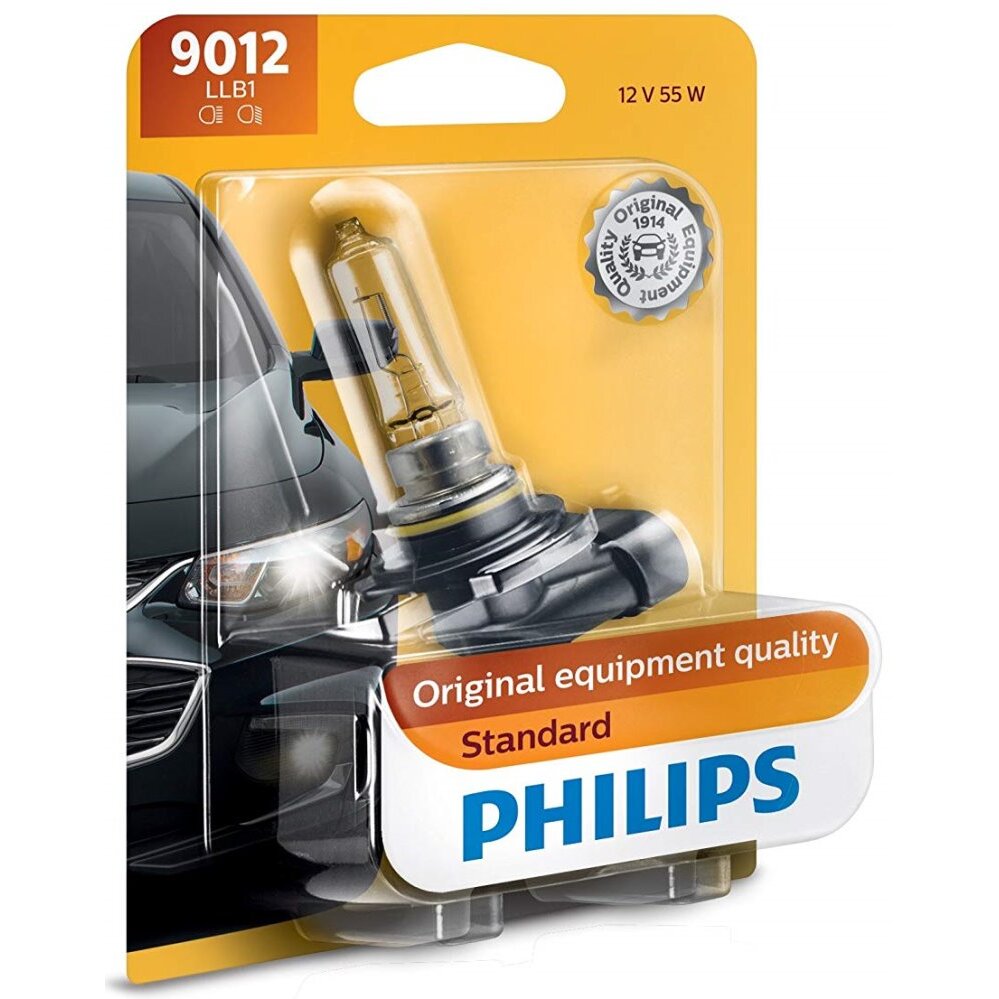 Philips 9012  Standard Halogen Replacement Headlight Bulb - 1 per Package (9012LLB1)