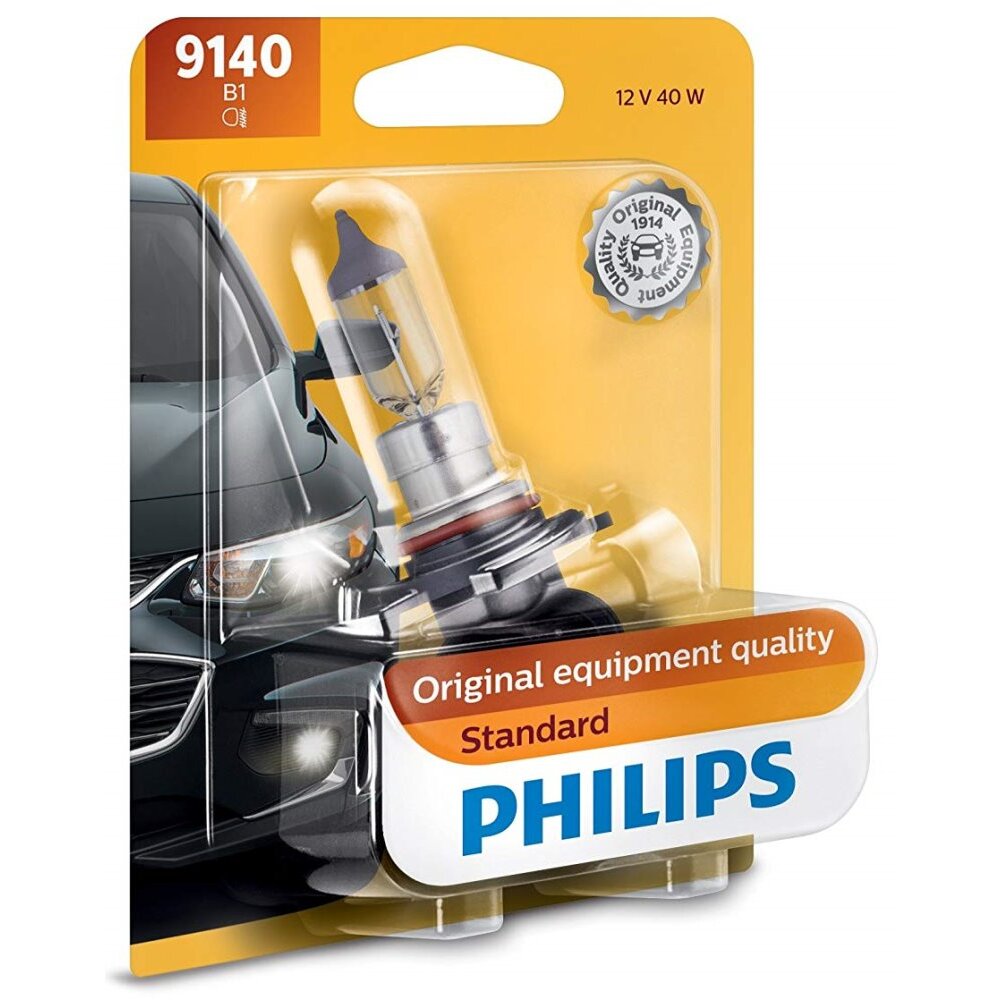 Philips 9140  Standard Halogen Replacement Fog / Driving Light  Bulb - 1 per Package (9140B1)
