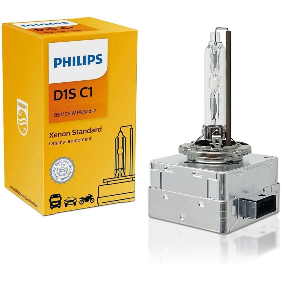 Philips D1S Standard Xenon HID Headlight Bulb - 1 per Package (D1SC1) (85415C1) Philips D1S Standard Xenon HID Headlight Bulb - 1 per Package (D1SC1) (85415C1)