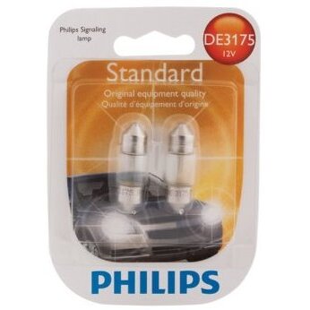 Philips DE3175  Standard Miniature Bulbs - 2 Bulbs per Package (DE3175B2)