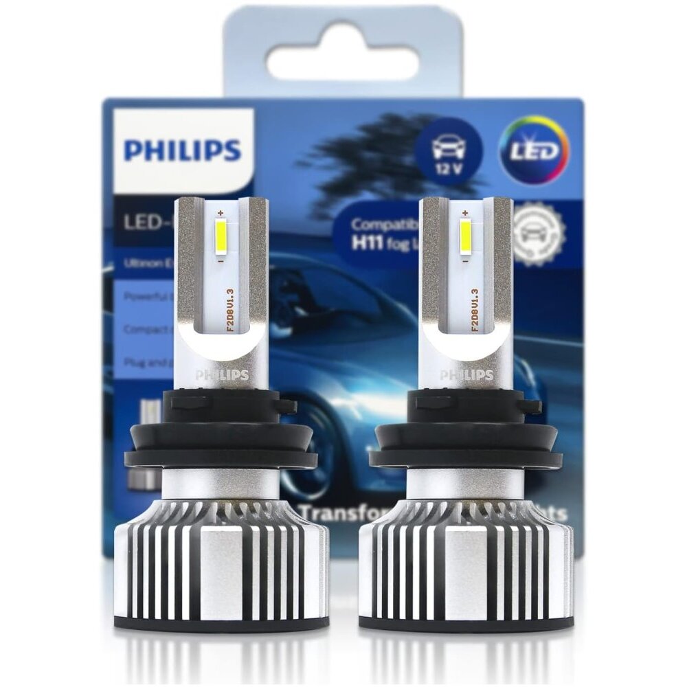 Philips H11 Ultinon Essential LED Fog Lights - 2 per Package Philips H11 Ultinon Essential LED Fog Lights - 2 per Package