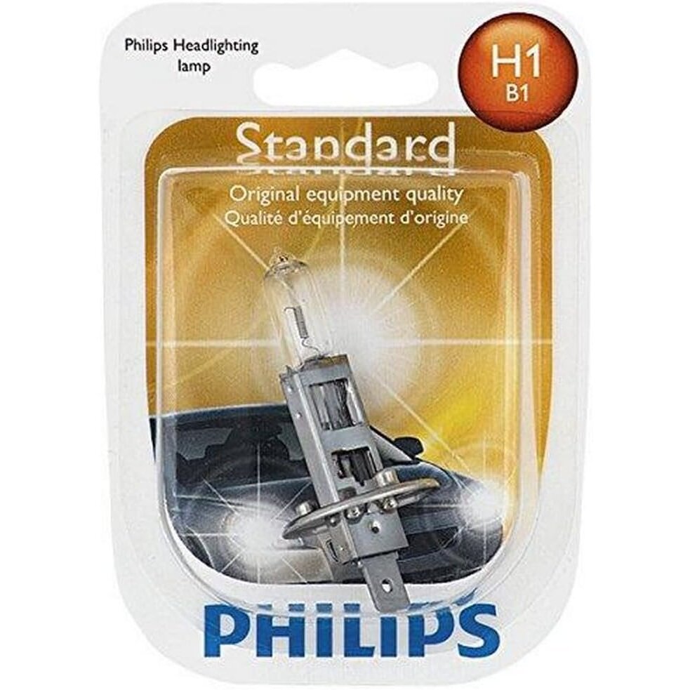 Philips H1  Standard Halogen Replacement Headlight Bulb - 1 per Package (H1B1) (12258B1)