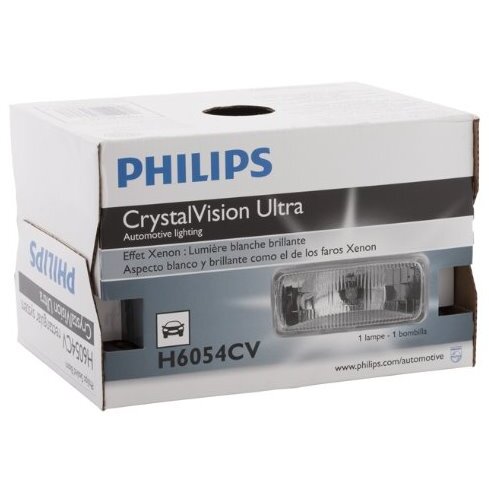 Philips H6054  CrystalVision Ultra Upgrade Sealed Beam Headlight Bulb - 1 per Box (H6054CVC1)