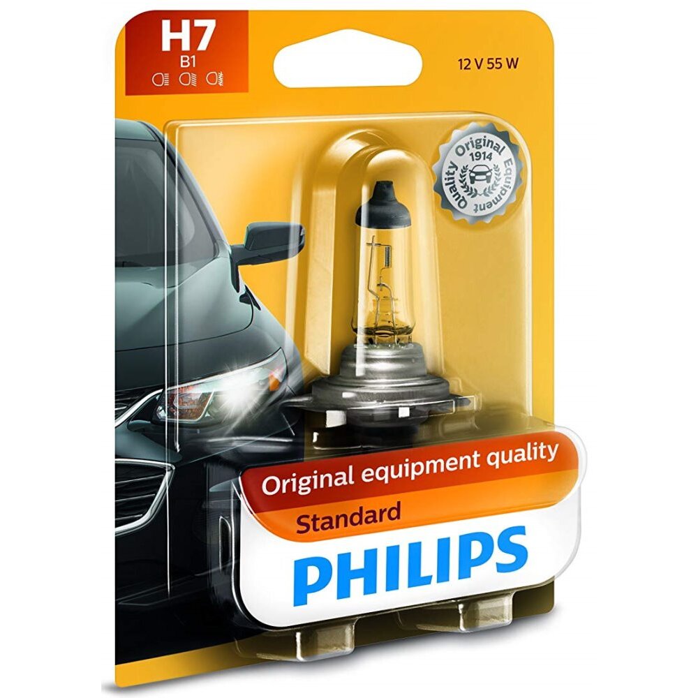 Philips H7  Standard Halogen Replacement Headlight Bulb - 1 per Package (H7B1) (12972B1)