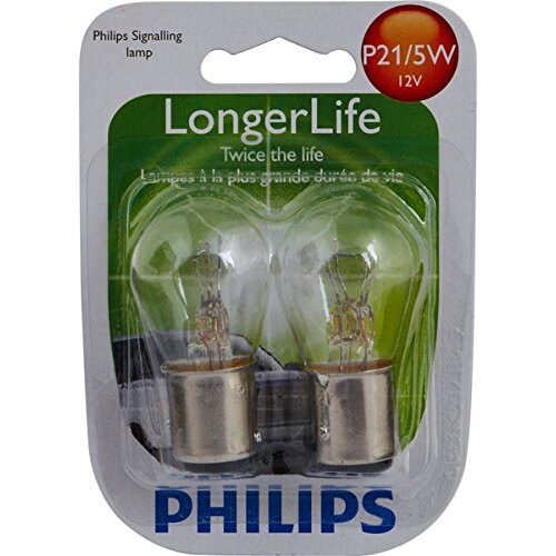 Philips P21/5WLL  LongerLife Miniature Bulbs - 2 Bulbs per Package (P21/5WLLB2)