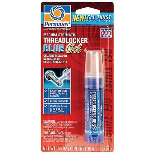 Permatex 24010  GEL TWIST Medium Strength Threadlocker BLUE Gel - 10 gram Gel Twist Applicator