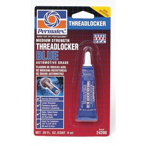 Permatex 24200  Medium Strength Threadlocker BLUE - 6 ml Tube (242)