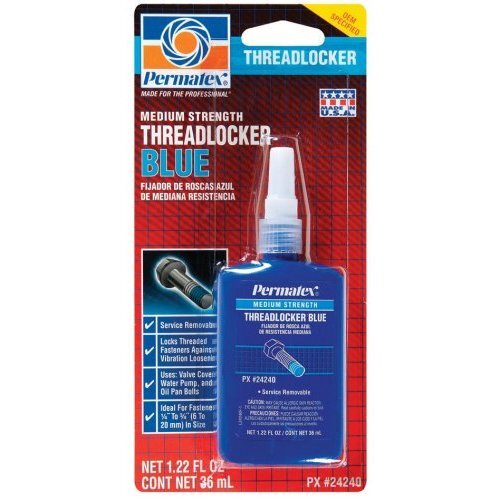 Permatex 24240 Medium Strength Threadlocker BLUE - 36 ml Bottle (242) Permatex 24240 Medium Strength Threadlocker BLUE - 36 ml Bottle (242)