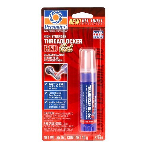 Permatex 27010 GEL TWIST High Strength Threadlocker RED Gel - 10 gram Gel Twist Applicator Permatex 27010 GEL TWIST High Strength Threadlocker RED Gel - 10 gram Gel Twist Applicator