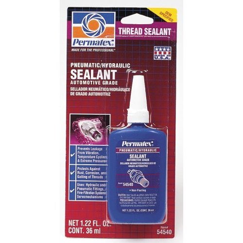 Permatex 54540  Pneumatic / Hydraulic Thread Sealant - 36 ml Bottle