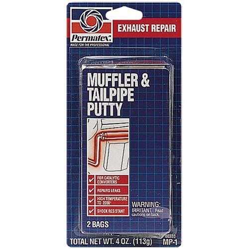 Permatex 80333  Muffler & Tailpipe Putty - 2 Foil Pouches 2 oz each (MP1)