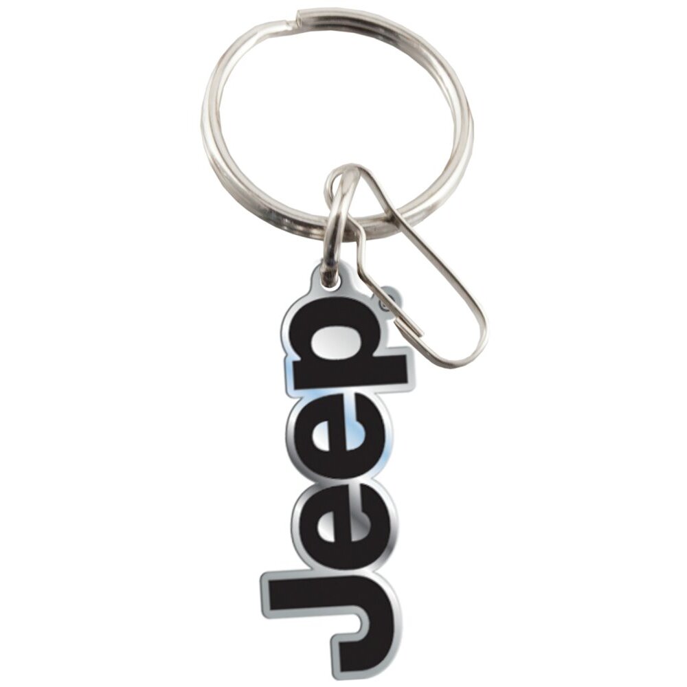 PlastiColor 4266R01  Enamel Key Chain with Jeep Logo