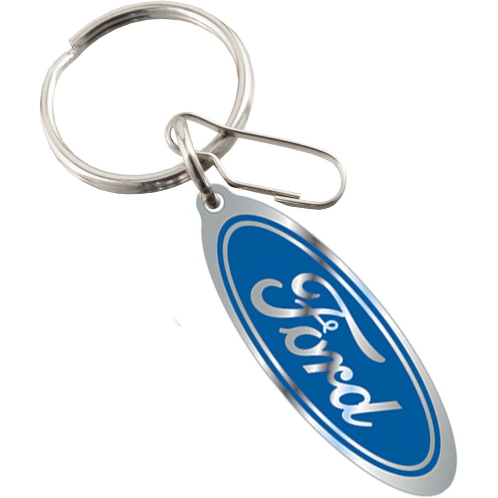 Plasticolor 4191R01  Enamel Key Chain with Ford Blue Oval Logo