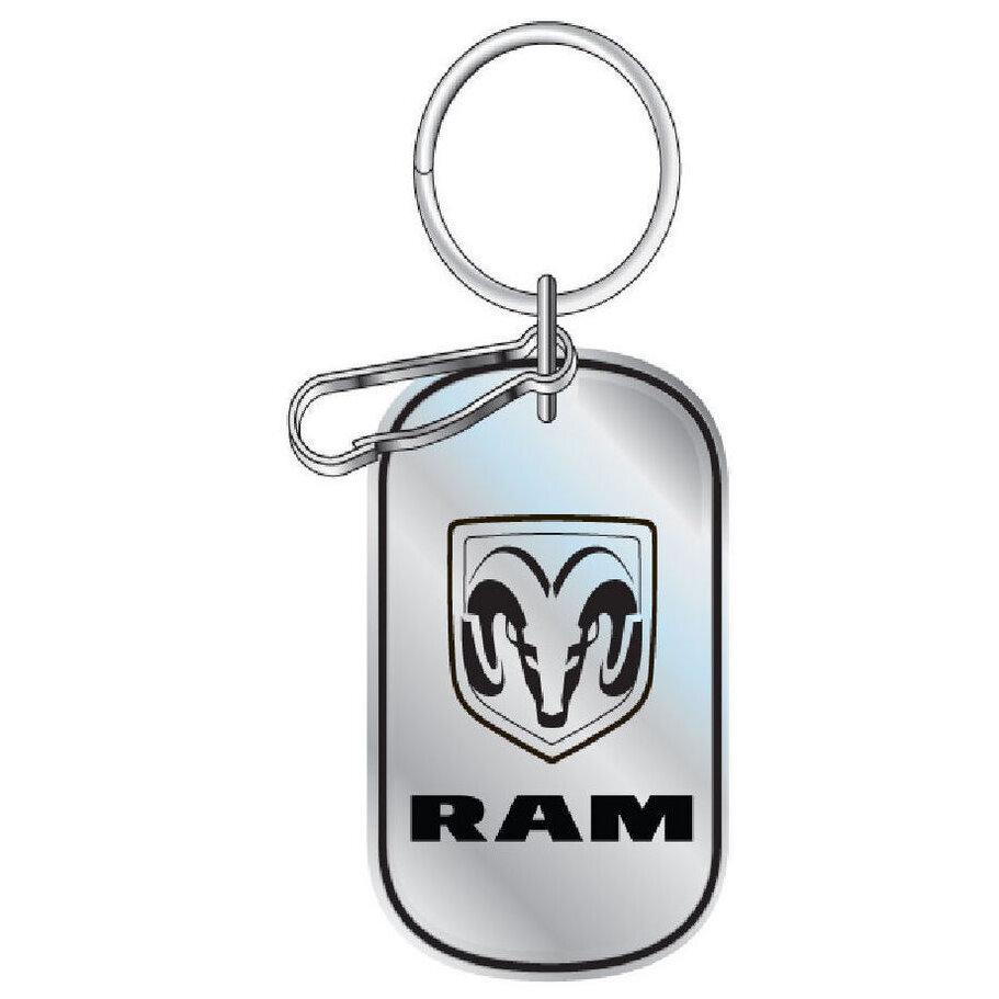 PlastiColor 4229 Enamel Key Chain with Dodge Ram Logo PlastiColor 4229 Enamel Key Chain with Dodge Ram Logo