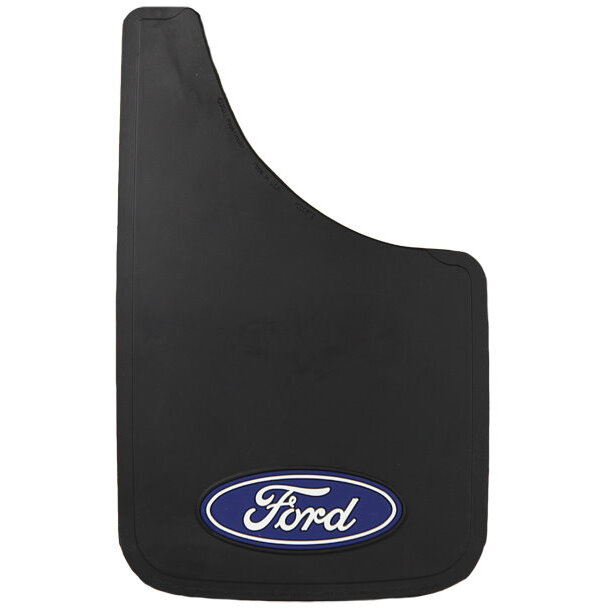 Plasticolor 488R01 Easy Fit 9" x 15" Mud Guards with Ford Oval Logo - Set of 2 Plasticolor 488R01 Easy Fit 9" x 15" Mud Guards with Ford Oval Logo - Set of 2