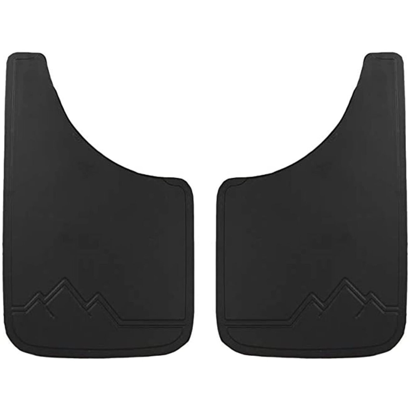 Plasticolor 492R01  Easy Fit 9" x 15" Mud Guards with Off Road No Logo - Set of 2