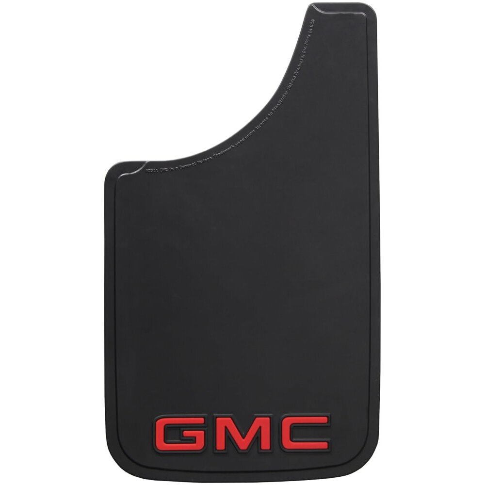 Plasticolor 493R01  Easy Fit 9" x 15" Mud Guards with GMC Logo - Set of 2