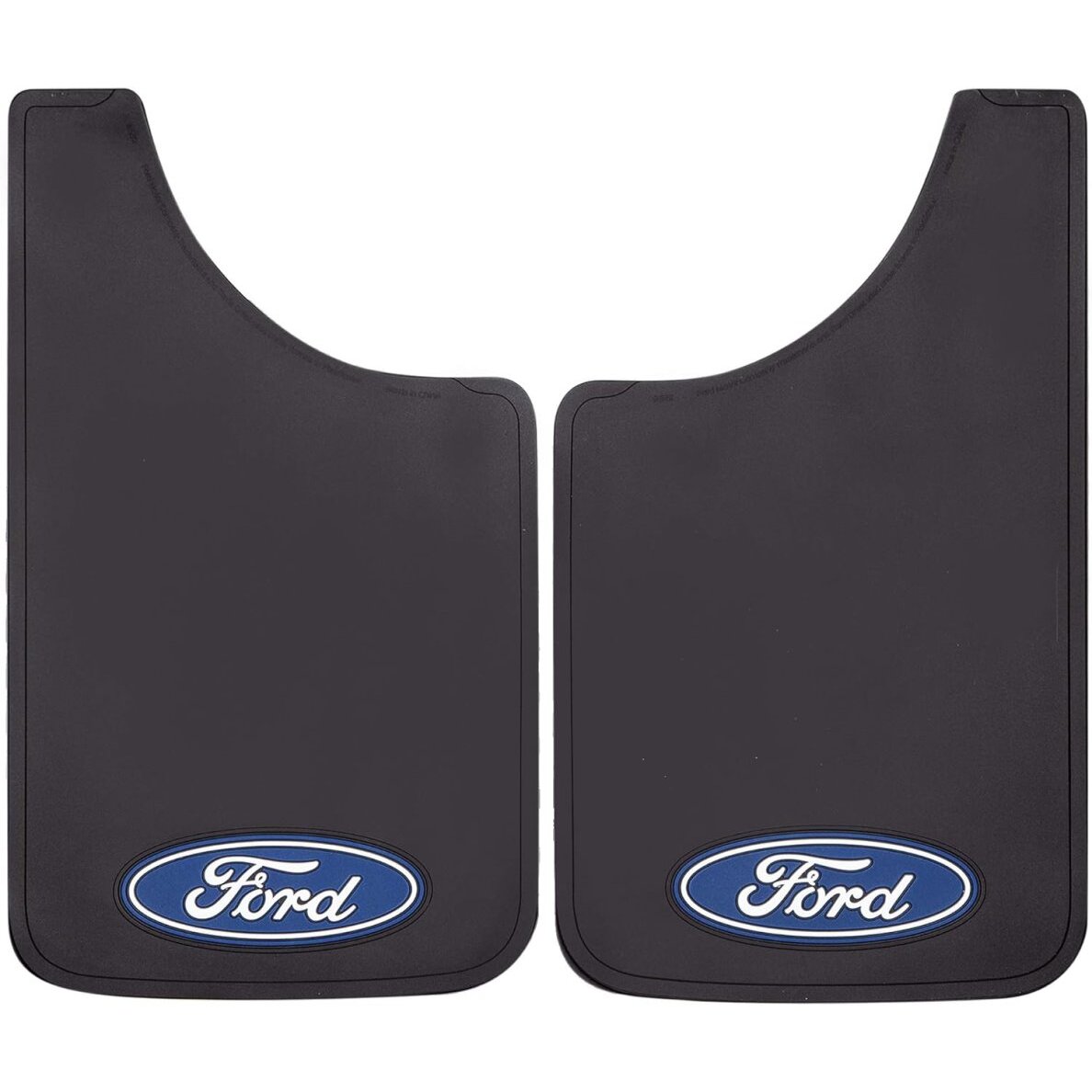 Plasticolor 539R01  Easy Fit 11" x 19" Mud Guards with Ford Oval Logo - Set of 2