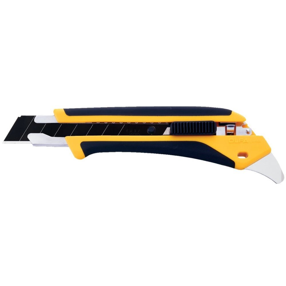 Olfa 1072198  18mm Fiberglass-Reinforced Snap Off Utility Knife with Auto-lock Slide and Rubber Grip (LA-X)