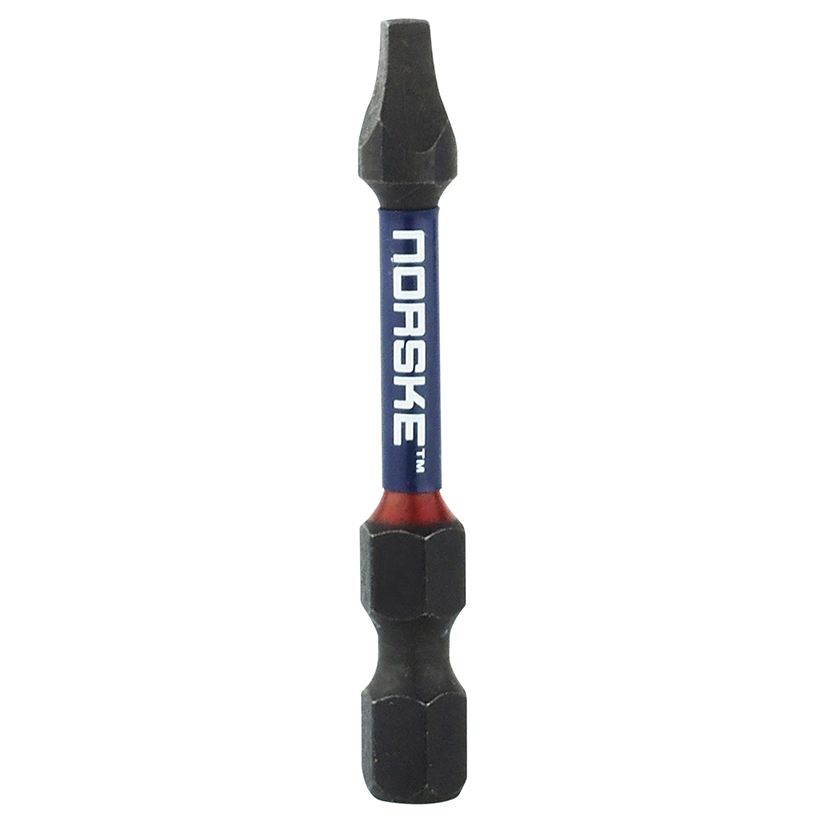 Norske Tools  NIBBI006  2" x #1 Square Drive Impact Torsion Driver Bits - 10 per Package