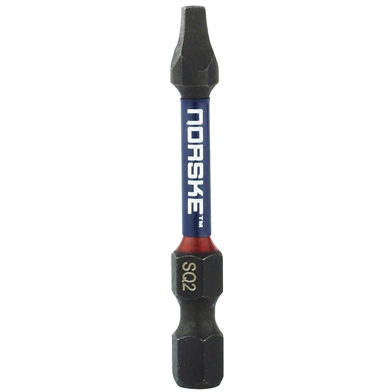 Norske Tools  NIBBI016  3-1/2" x #2 Square Drive Impact Torsion Driver Bits - 10 per Package