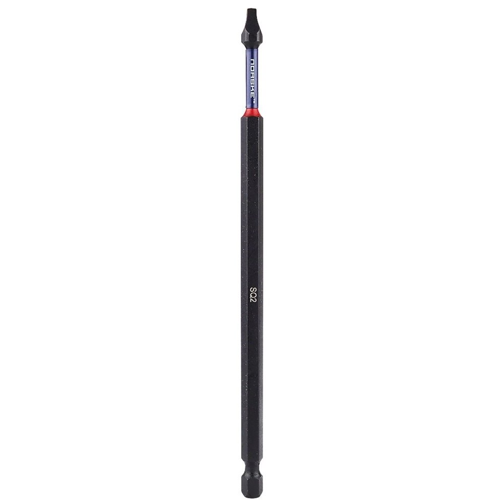 Norske Tools  NIBBI041  6" x #2 Square Impact Torsion Driver Bits - 10 Pack
