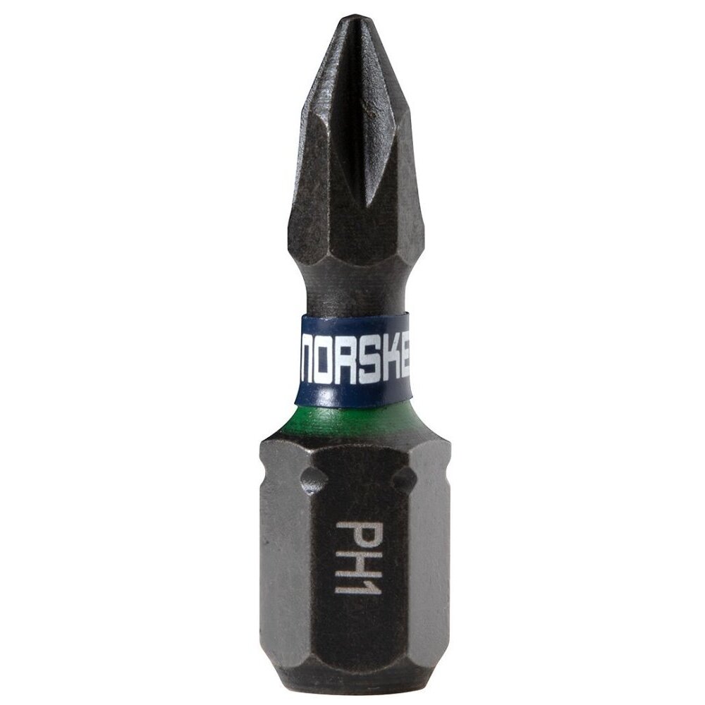 Norske Tools  NIBBI052  1" x #1 Phillips Insert Impact Torsion Driver Bits - 25 per Package